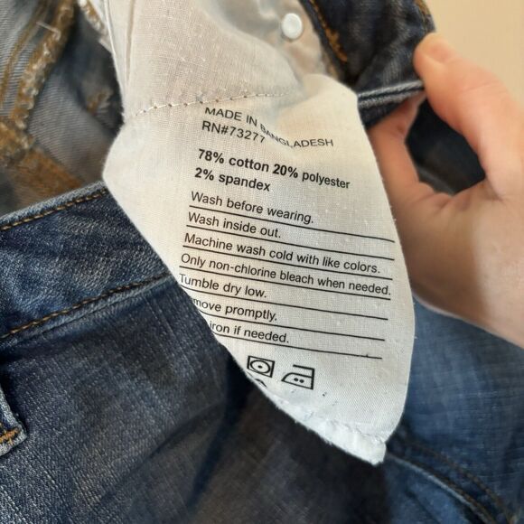 Sonoma Womens Bootcut Jeans Distressed Blue Denim Pants Sz 12 Short - Picture 6 of 7